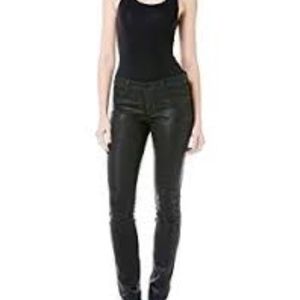 Level 99 Liza Black Coated Skinny Jeans